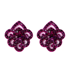 Brinco geometrico rosa