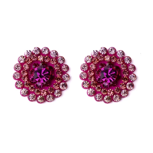 Brinco flor rosa