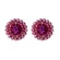 Brinco flor rosa