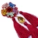 Brinco flor com tassel marsala – colorido