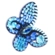Brinco borboleta azul bordado