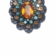 Brinco obal com strass coloridos