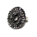 Anel redondo cravejado com strass