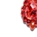 Brinco com strass vermelho e pedra central em gota estilo sofisticado feminino
