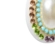 Brinco oval com pérola e strass colorido feminino delicado e vintage chic