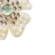 Brinco flor com pérolas e cristal dourado feminino romântico e elegante
