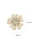 Brinco flor com pérolas e cristal dourado feminino romântico e elegante