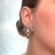Brinco losango com strass brilhante – acessório feminino chique e glamouroso