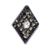 Brinco losango com strass brilhante – acessório feminino chique e glamouroso