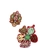 Brinco floral artesanal com strass e miçangas – feminino, moderno e exclusivo