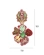 Brinco floral artesanal com strass e miçangas – feminino, moderno e exclusivo