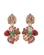 Brinco floral artesanal com strass e miçangas – feminino, moderno e exclusivo