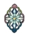 Brinco flor azul com pedrarias e strass colorido – feminino, moderno e elegante