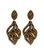 Brinco feminino com strass e cristais delicados design vazado luxuoso