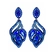 Brinco feminino com strass e cristais delicados design vazado luxuoso