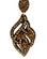 Brinco feminino com strass e cristais delicados design vazado luxuoso