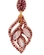 Brinco feminino com strass e cristais delicados design vazado luxuoso